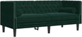 sofá Chesterfield, vidaXL, 2 plazas con Cojines Terciopelo Verde Oscuro, sofá de Dos plazas de Terciopelo, sofá de 2 plazas