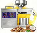 Exprimidores eléctrico, AUTUMFLATGAO, Cacahuetes, Sésamo, Soja Y Nueces, Prensa Aceite Oliva Automática De 820W