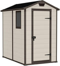 cobertizo de almacenamiento, MONDO VIRO un mondo a casa tua, Mondo Viro Caseta de resina de jardín 'Escape' con ventana lateral 130 x 192 cm 198 cm