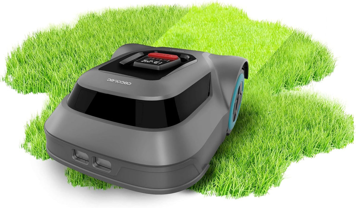 Cecotec robot cortacésped, Pendiente Máxima 45%, App, Corte Ordenado, Regulador de Hojas de Corte, Sensor de Lluvia
