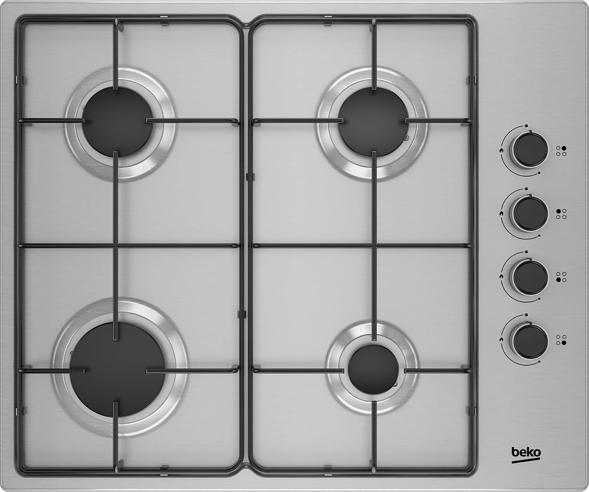 Placa, Beko, HIGG 64103 SXN: de gas natural 4 fuegos, 61 cm, inox