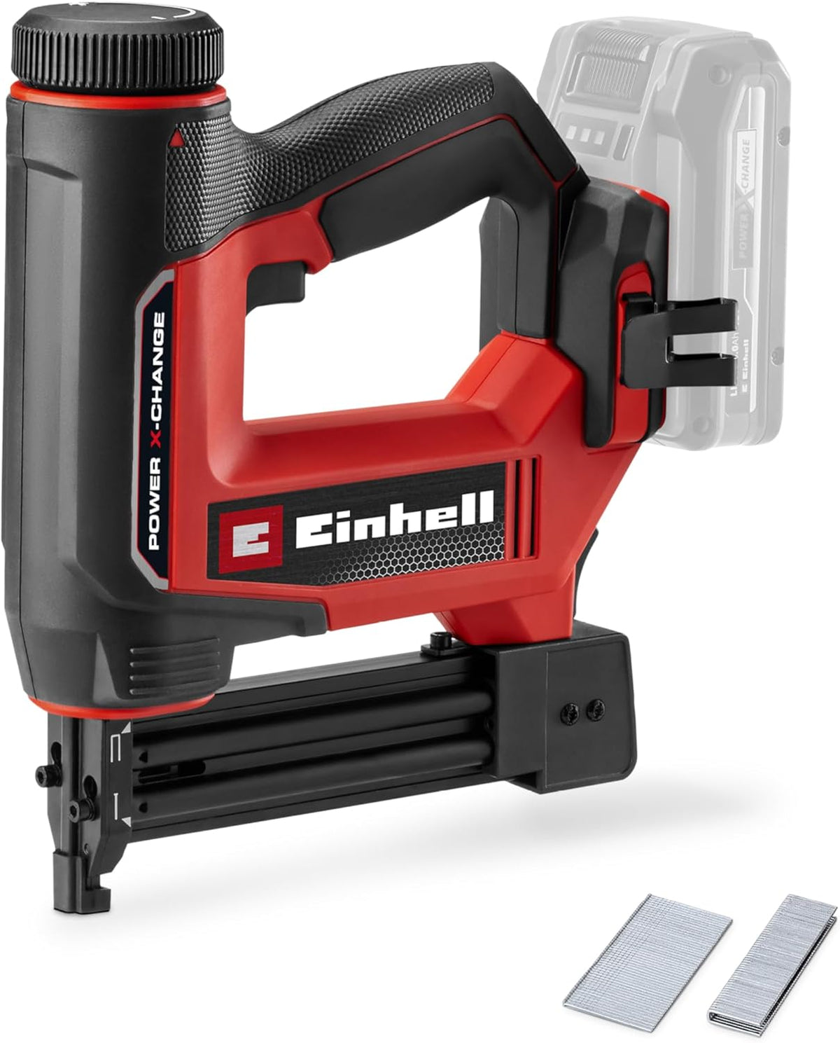 Einhell lavadora, 32 Li - Solo Power X-Change (18 V, 20 tiros, máx. 25 mm de grapa, máx. 32 mm de clavo, incl. 300 clavos, Grapadora, min, grapas