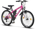bicicleta de montaña, Licorne Bike, Guide Mountain Bike en bicicleta de 20, 24, 26, 27,5 y 29 pulgadas para niñas, niños, hombres y, Rosa/Negro