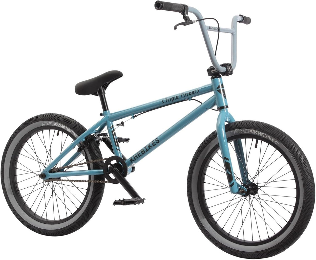 Freestyle, KHEbikes, KHE Triple Threat Bicicleta BMX de 20 pulgadas – 11,1 kg – Manivela CrMo – Affix Rotor – BMX – 2025 – Azul