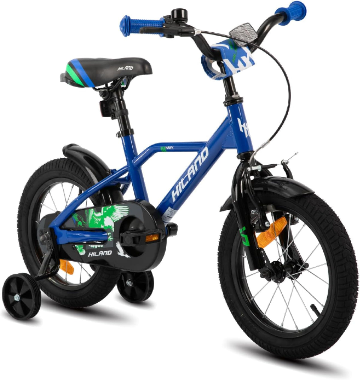 Bicicletas urbanas para niño, HH HILAND, HILAND Hawk Bicicleta Infantil 12, 14, 16, 20 Pulgadas, 2-10 Años, para Niños y Niñas, Freno de Mano