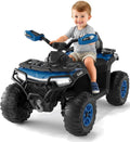 Vehículos eléctrico, Garvee, Quad Eléctrico Niño 12 V, Coche Eléctrico 4 Ruedas Todoterreno con 2 Motores, 3-6 años, Mando a Distancia Parental, USB